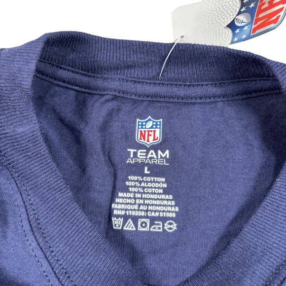NWT‎ NFL Sam Bradford Rams Mens Navy Blue Cotton Sports Football T-Shirt Rare L - Picture 4 of 7